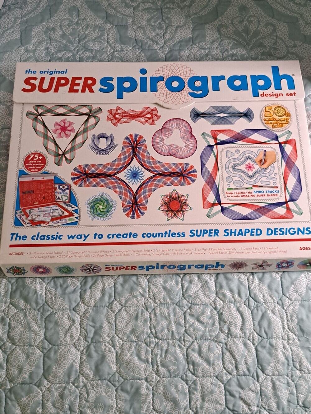 The Original SUPER SPIROGRAPH Design Set #01016 ~ 50th Anniversary ~ Preowned